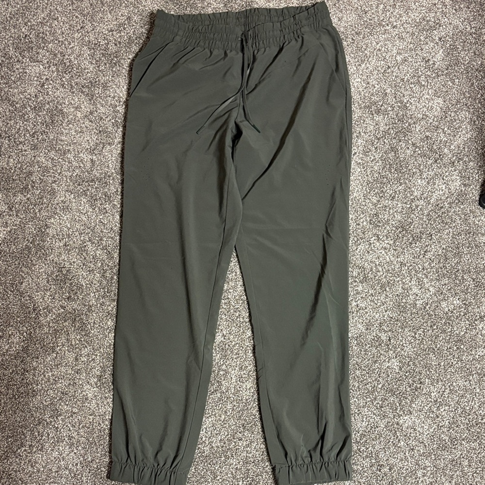 Indyeva Green Jogger Pants with Elastic Waistband